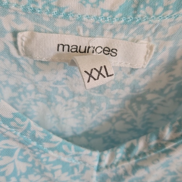 Maurices Turqoiuse and White Floral Dress - Picture 4 of 5